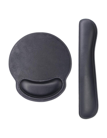 Reposamuñecas Ergonómico RICHEN PU Negro con Alfombrilla Reposamuñecas Ergonómico RICHEN PU Negro con Alfombrilla
