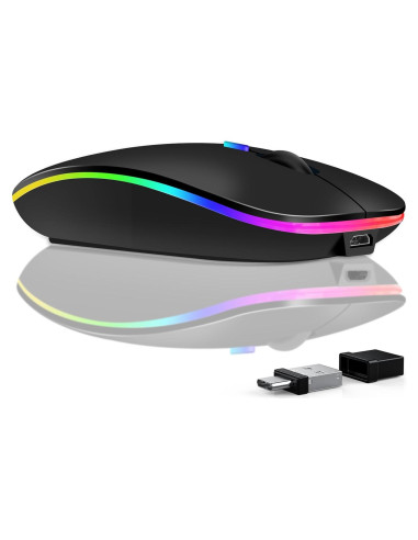 Ratón Inalámbrico Oukpatee 2024 Bluetooth y USB-C 1600DPI