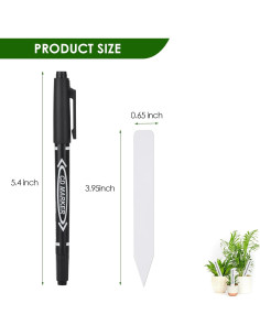 Etiquetas para Plantas 120PCS Darfukei, Marcadores Impermeables 2