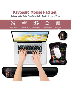 Alfombrilla de Ratón Ergonómica JVGFYNKL con Soporte de Gel 2