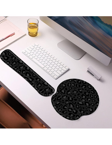 Juego de Almohadillas Ergonómicas Deokke para Muñeca - Negro