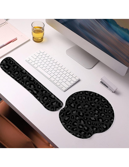 Juego de Almohadillas Ergonómicas Deokke para Muñeca - Negro