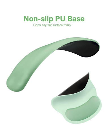 Alfombrilla de Ratón Grande y Reposamuñecas Mosiso Verde