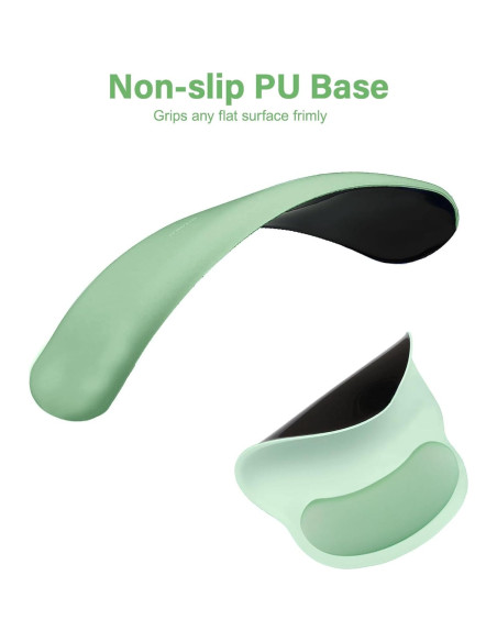 Alfombrilla de Ratón Grande y Reposamuñecas Mosiso Verde