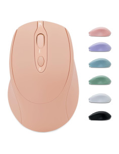 Ratón Inalámbrico Recargable Dolrso Rosa Nude Silencioso