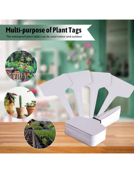 200 Etiquetas de Jardín de Plástico XGUNION 10 x 6 cm Impermeables