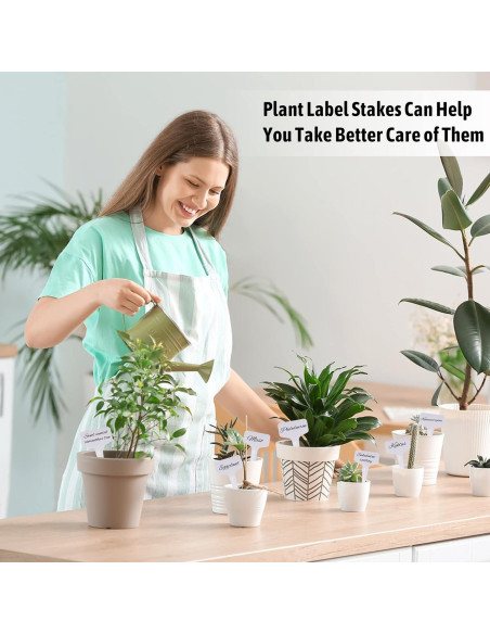 200 Etiquetas de Jardín de Plástico XGUNION 10 x 6 cm Impermeables
