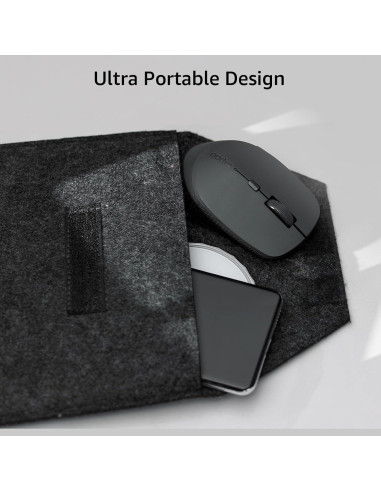 Ratón Inalámbrico Silencioso Rapoo M300G, Bluetooth 2.4GHz, 2400 DPI