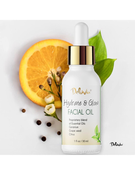 Aceite Facial Hidratante Deluvia con Aceites Esenciales 91g