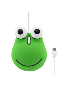 Ratón USB con Cable Sokelinn-six Rana Verde 1600 DPI