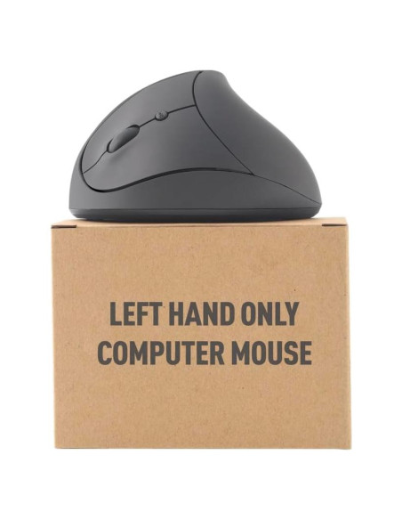 Ratón Inalámbrico Ergonómico para Zurdos URBY Negro