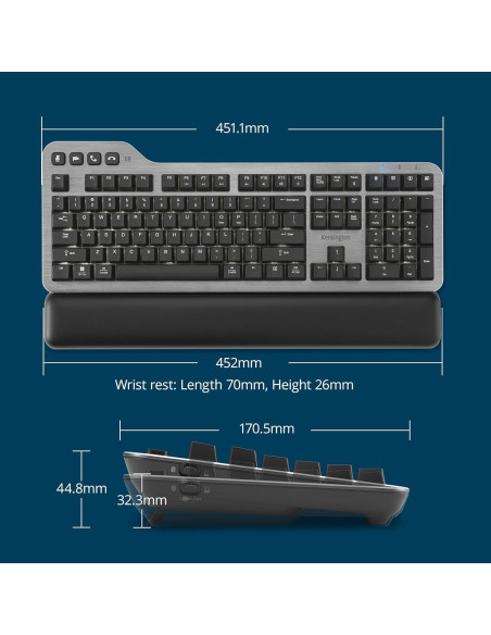Teclado Mecánico Silencioso Kensington MK7500F Inalámbrico