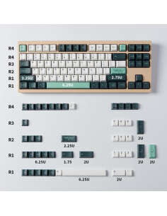 Juego de Teclas PBT Sublimadas Sumgsn Verde Botánico 133 Teclas 2