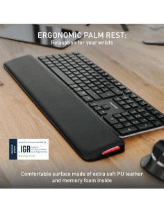 Reposapiés Ergonómico Cherry Palmrest Extra Ancho Negro 2
