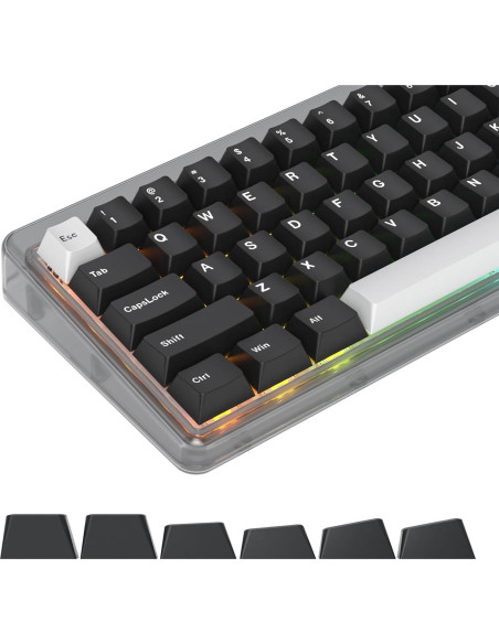 Juego de Teclas PBT Doubleshot WOB Cherry 168 Teclas para Teclado Mecánico Juego de Teclas PBT Doubleshot WOB Cherry 168 Teclas para Teclado Mecánico