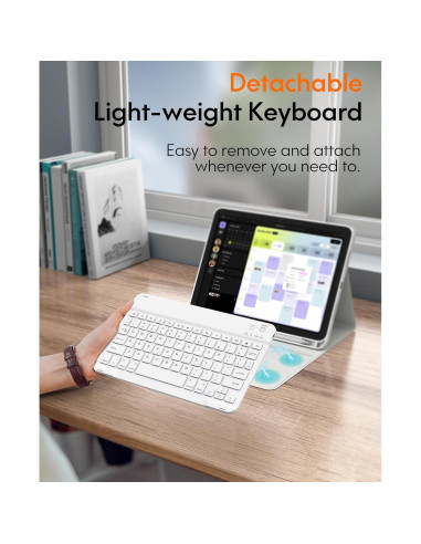 Funda con Teclado Inalámbrico CHESONA para iPad Air 10.9" y 11"
