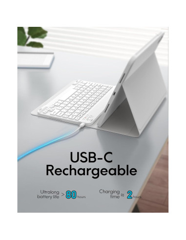 Funda con Teclado Inalámbrico CHESONA para iPad Air 10.9" y 11"
