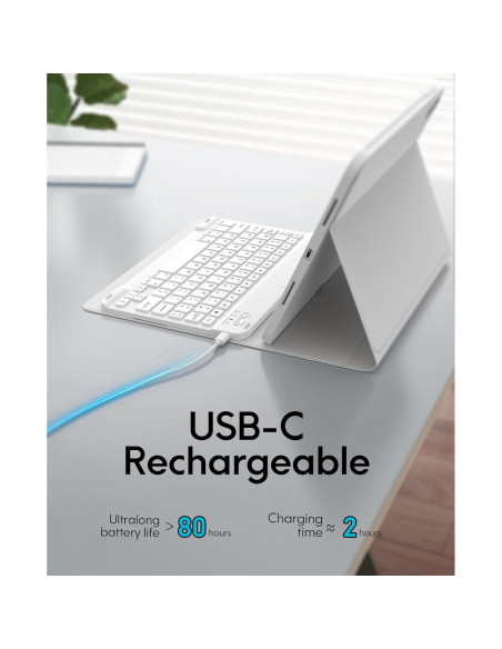 Funda con Teclado Inalámbrico CHESONA para iPad Air 10.9" y 11"