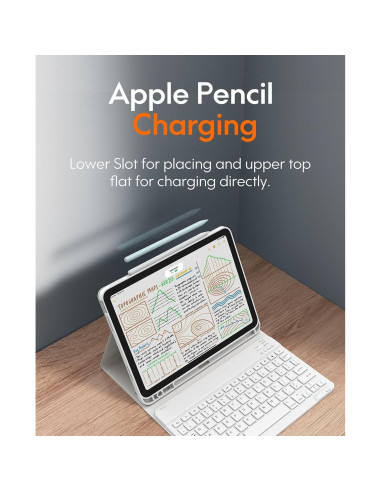 Funda con Teclado Inalámbrico CHESONA para iPad Air 10.9" y 11"