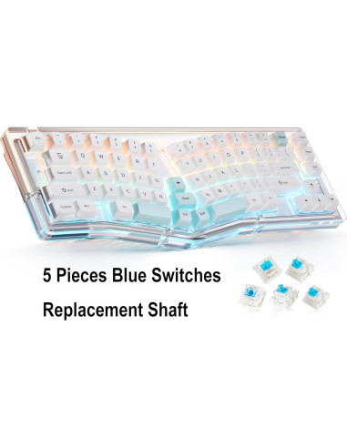 Teclado Mecánico Bluetooth SurnQiee 70% Retroiluminado RGB