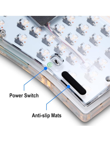 Teclado Mecánico Bluetooth SurnQiee 70% Retroiluminado RGB