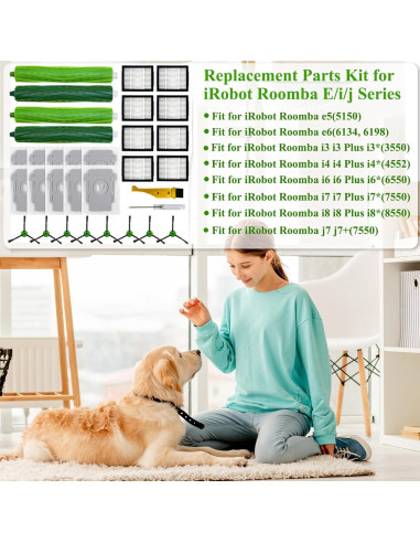 Repuestos para iRobot Roomba Soniicmomo 28 Piezas - Cepillos y Filtros