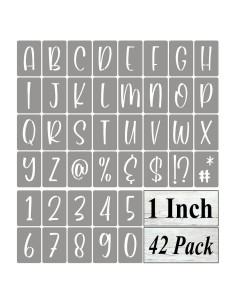 Plantillas Reutilizables de Letras y Números REOLAN 5.6x3.6cm