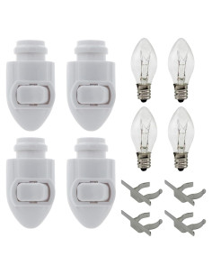 Kit de Luz Nocturna Enchufable Creative Hobbies 4 Bombillas