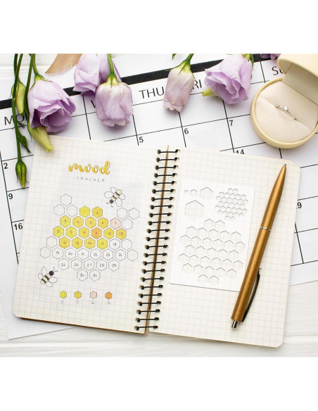 16 Piezas Plantillas para Diario Boqon - Accesorios DIY