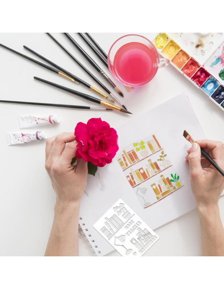 16 Piezas Plantillas para Diario Boqon - Accesorios DIY