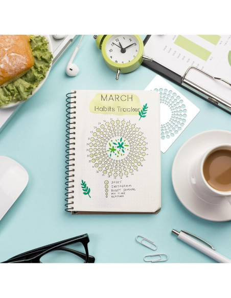 16 Piezas Plantillas para Diario Boqon - Accesorios DIY