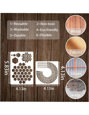 16 Piezas Plantillas para Diario Boqon - Accesorios DIY