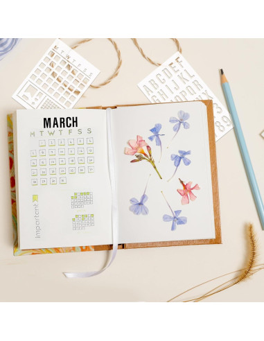 16 Piezas Plantillas para Diario Boqon - Accesorios DIY