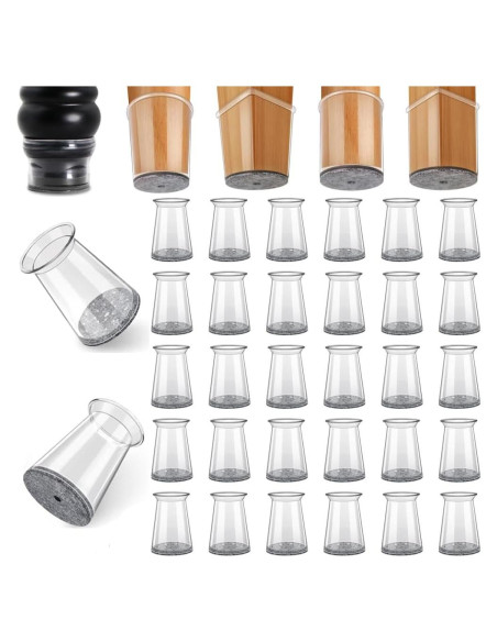 48 Protectores de Suelo de Silicona RKELA para Patas de Sillas
