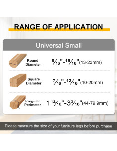 48 Protectores de Suelo de Silicona RKELA para Patas de Sillas 2