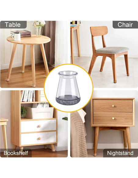 48 Protectores de Suelo de Silicona RKELA para Patas de Sillas