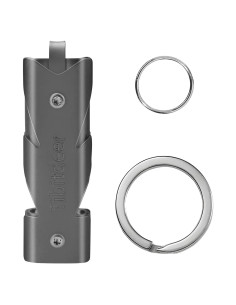 Silbato de Emergencia Titanio Tibitdeer KS013 120dB con Anillos