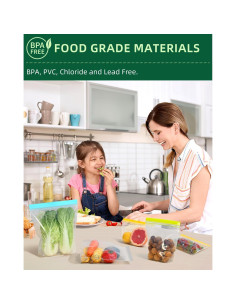 Bolsas Reutilizables de Congelador Lerine 12 Piezas 1 Galón 2