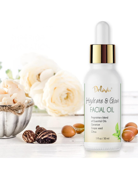 Aceite Facial Hidratante Deluvia con Aceites Esenciales 91g