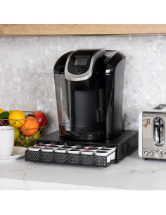 Organizador de Cápsulas de Café Mind Reader 36 Capacidad Metal Negro 2