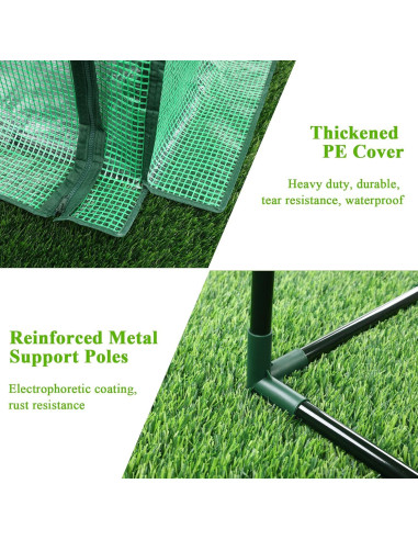 Invernadero Mini Portátil U'Artlines 91x46x84 cm con Alfombra