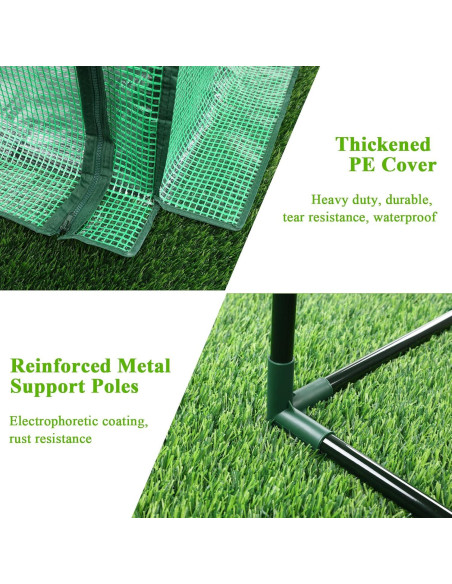 Invernadero Mini Portátil U'Artlines 91x46x84 cm con Alfombra