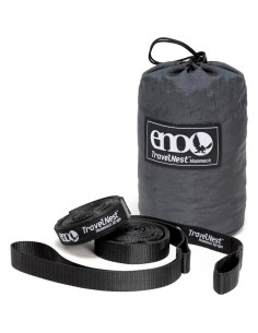 Hamaca Portátil ENO TravelNest 2.74m con Correas - Carbón 2