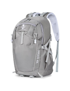 Mochila de Senderismo 40L Mokzer Gris Impermeable Unisex