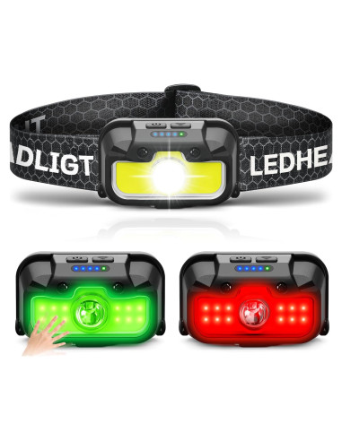 Linterna Frontal Recargable HOKOILN 1300 Lúmenes 14 Modos