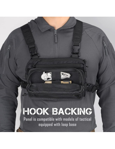 Bolsa de Cremallera Táctica LIVANS 21x4x10cm Organizador EDC