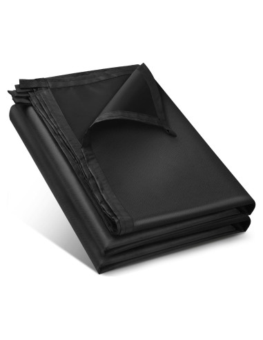Cubierta de Lona Impermeable Honsaifau 1.52m x 1.52m Negra