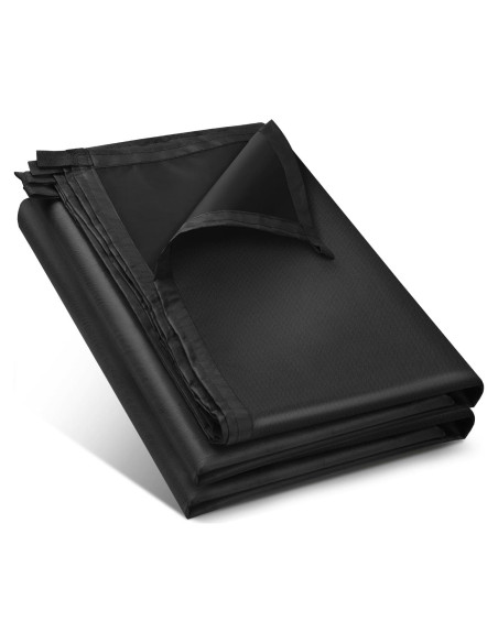 Cubierta de Lona Impermeable Honsaifau 1.52m x 1.52m Negra