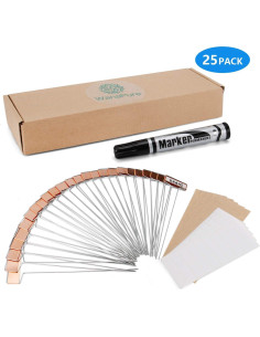 25 Etiquetas de Cobre para Plantas Wanapure 10" Resistentes 2