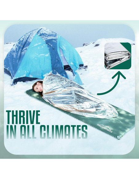 Almohadilla de Camping Autoinflable Thorntrax Verde 7.87 cm